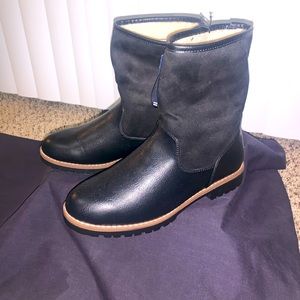 Nautica black combat boots